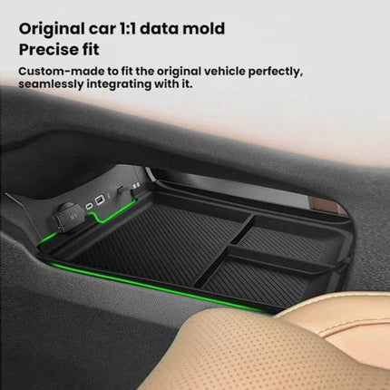 Leapmotor Center Console Storage Box For Everyday Essentials installed in C10/C163 center console showing custom-fit compartments and seamless integration