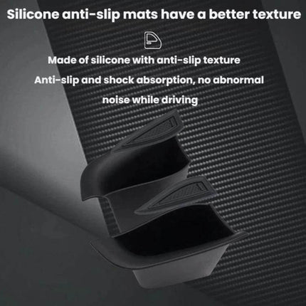 Leapmotor Car Door Armrest Storage Box (For 2024-2026) silicone anti-slip ABS insert for coins cards cables, precise 1:1 fit for Leapmotor C103 armrest