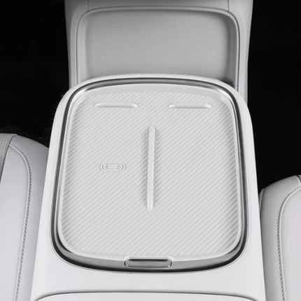 Center Console Silicone Protective Anti Slip Mat Purple Full Coverage installed in 2025 Leapmotor B103 center console, non-slip waterproof silicone