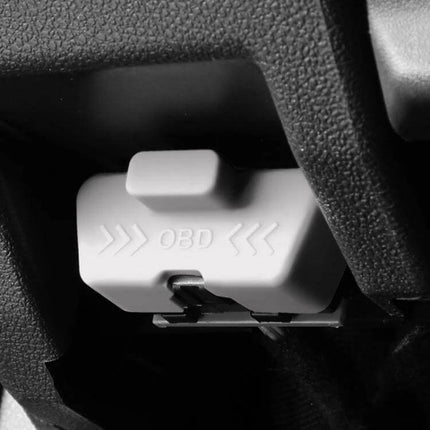 Leapmotor Silicone OBD Dust Cover For Vehicle Port installed on vehicle OBD port to protect from dust and debris, flexible liquid silicone cap