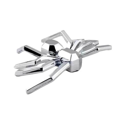 3D Metallic Spider Emblem for Car Decoration, Set of 2 Pieces - chrome ABS 3D spider car sticker for hood doors trunk