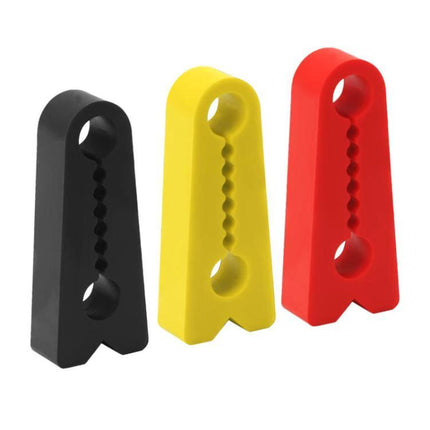 4-Piece Silicone Car Door Protector Pads for Noise Reduction - black yellow red silicone door lock cushions