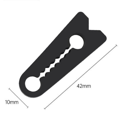 4-Piece Silicone Car Door Protector Pads for Noise Reduction - black silicone 42mm x 10mm door lock cushion pad image