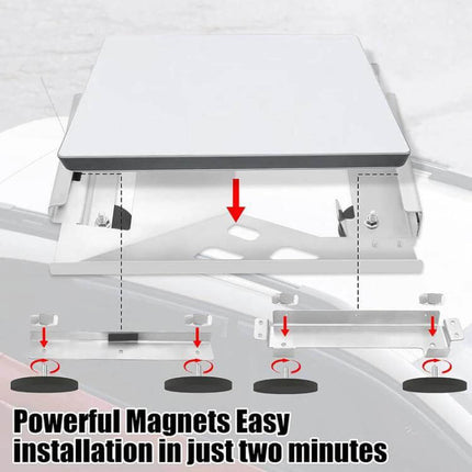 Starlink Mini Magnetic Car Top Mounting Bracket for Vehicles - magnetic roof mount with powerful magnets for easy, non-permanent Starlink Mini vehicle installation