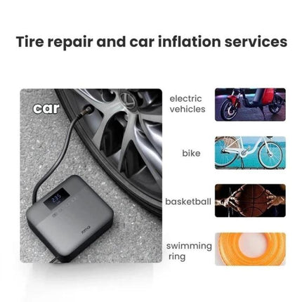 70mai Tire Inflator for Road Trips and Daily Driving - portable car and bike tire pump for road trips, inflates multiple tires quickly