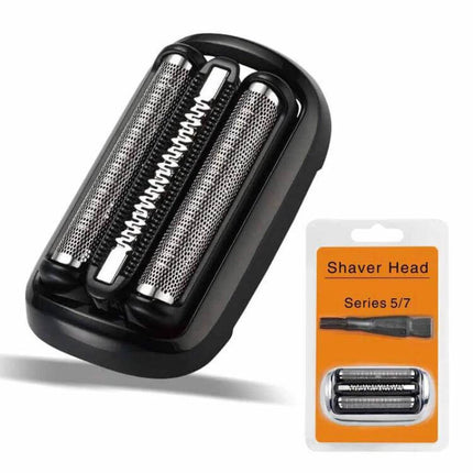 Replacement Shaver Head Kit for Series Five and Seven Shavers shown with foil and cutter block assembly for Series 5/7 maintenance