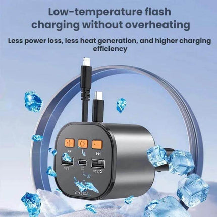 PD30W Car Charger for In Car Fast Charging Dual USB compact dual‑USB car charger with low‑temperature fast charging, ABS+PC shell, charging multiple devices