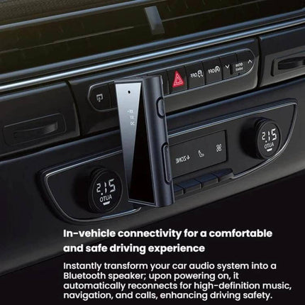 Car Audio Aux Bluetooth Transmitter Receiver Dual Function compact Bluetooth 5.1 adapter mounted in car AUX for streaming and TF card playback