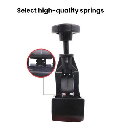 Reliable Tool for Garage Tire Mounting and Disassembly showing black spring-loaded bead fixer with knob for DIY tire removal