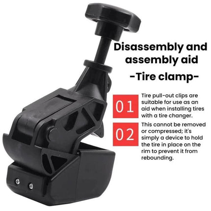 Reliable Tool for Garage Tire Mounting and Disassembly – compact tire clamp for DIY mechanics securing bead to rim during installation and removal