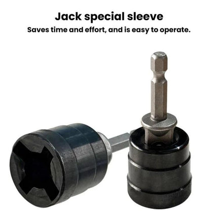 Practical Jack Socket for Home and Travel Tire Changes - durable jack special sleeve for easy wrench connection during roadside or garage tire repairs