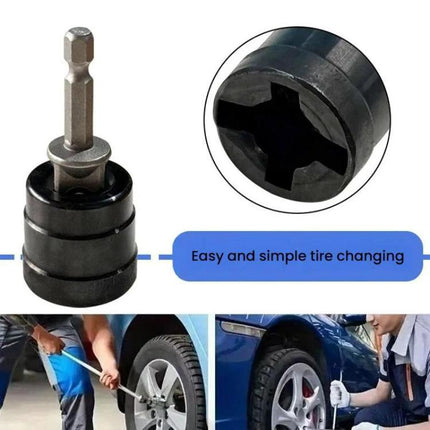 Practical Jack Socket for Home and Travel Tire Changes - durable socket adapter for quick wrench connection during roadside or garage tire repairs