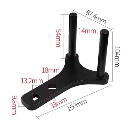 Versatile Tool for Everyday Car Suspension Maintenance black suspension lower arm separator with dimensions 160mm x 104mm