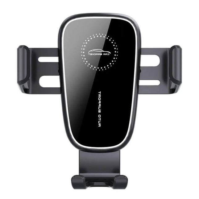 Car Air Vent Gravity Phone Mount For Driving With Anti Drop Tail Clip - black gravity car vent phone holder for 4-7.2in devices