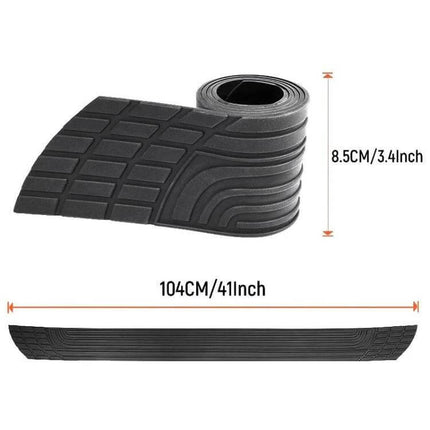 Durable 104cm Car Trunk Protection Strip for Sedans - black textured anti-scratch trunk guard for loading and unloading (104cm x 8.5cm)