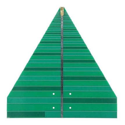 Ultra-Wideband Log-Periodic Antenna for WiFi Connectivity green triangular PCB antenna panel for extended 600-6000MHz coverage and improved home/office signal