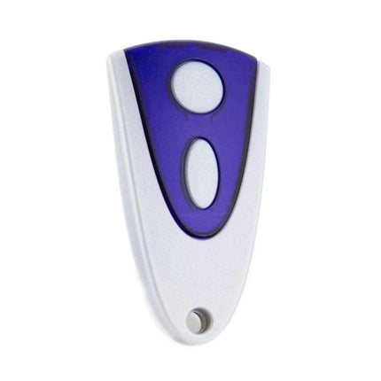 Novoferm Compatible Garage Door Remote Control for Daily Use - white and blue 2-button replacement remote for home garage