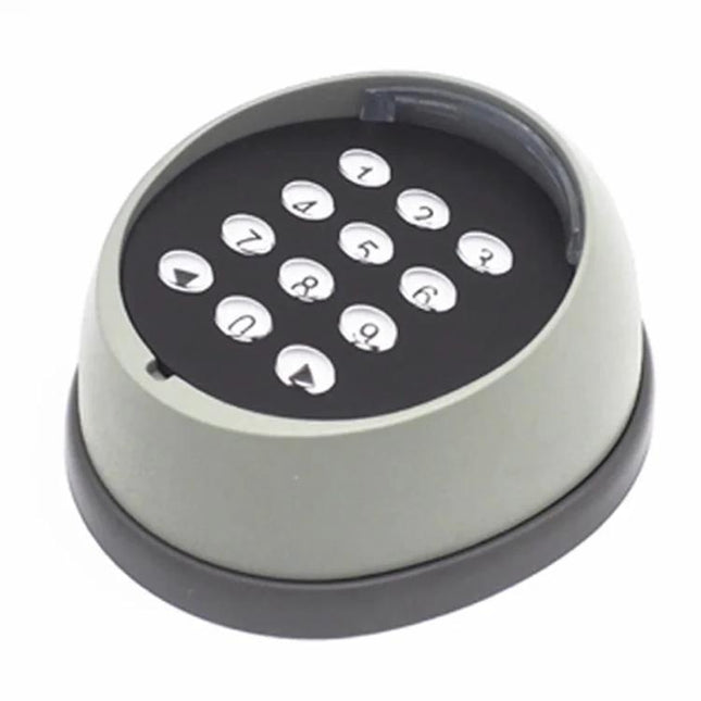 Wireless Garage Door Keypad with Secure Password Access - compact weatherproof wireless keypad for multiple user codes and secure garage entry