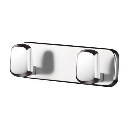 Car Front Seat Zinc Alloy Adhesive Hook For Cables And Bags - chrome double hook for keys, cables, bags with strong adhesive