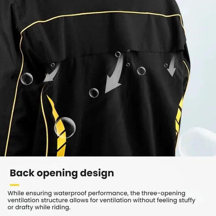 Outdoor Oxford Fabric Motorcycle Rain Suit With Detachable Hood | Syndmart
