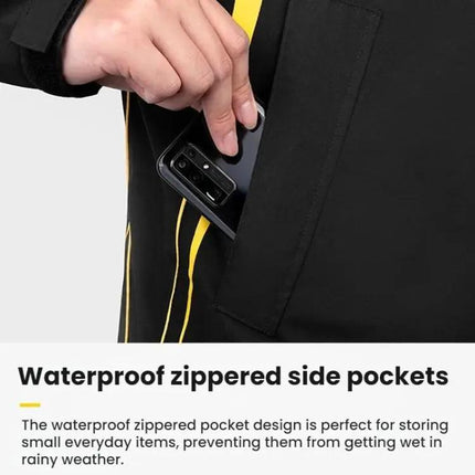 Outdoor Oxford Fabric Motorcycle Rain Suit With Detachable Hood | Syndmart