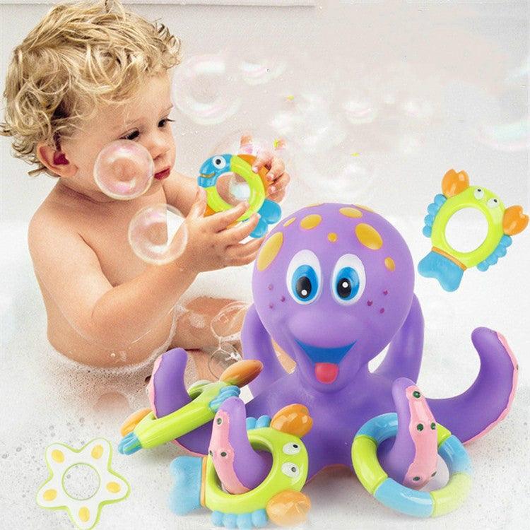 Small Octopus Bath Toy Set for Kids - Fun Water Play with Accessories