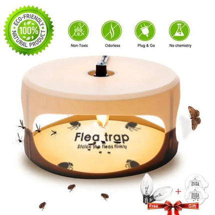 Flea Trap Lamp For Home Use, Pet Care, Indoor Flea Control | Syndmart