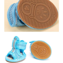 Mesh Anti-Slip Sandals for Small Dogs with Tendon Support