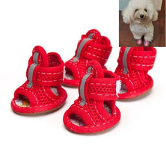 Mesh Anti-Slip Sandals for Small Dogs with Tendon Support