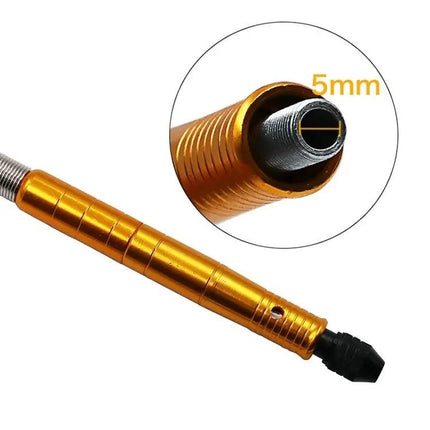 Electric Screwdriver With Flexible Shaft And Chuck