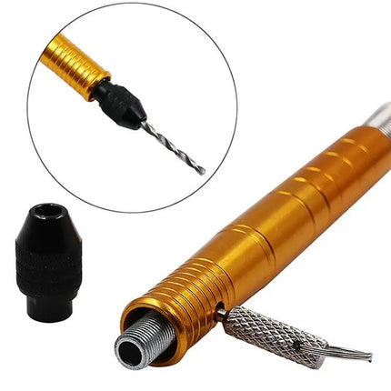 Electric Screwdriver With Flexible Shaft And Chuck