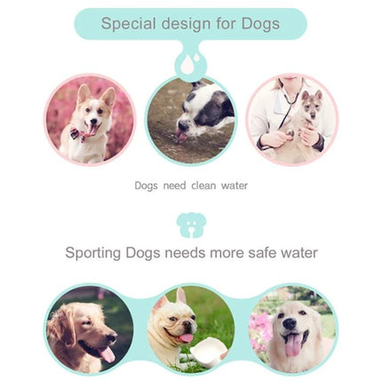 Convenient Water Dispenser for Pets on Outdoor Trips - portable squeeze bottle with attached bowl for dogs during walks and hikes