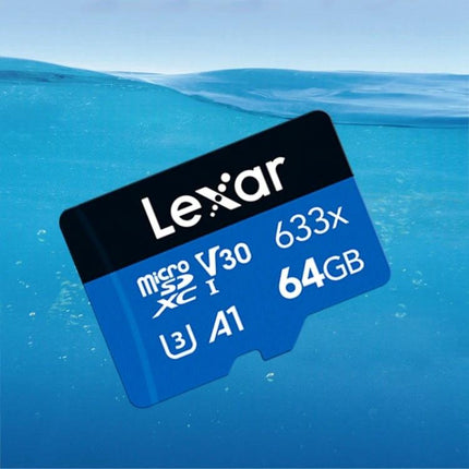 Lexar 64GB TF Memory Card for Dash Cams and Smartphones - dependable 64GB microSD card for dash cams and smartphones, ideal for long drives and extra storage