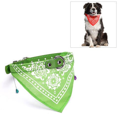 Stylish Adjustable Dog Bandana Scarf Collar with Leather Print for Your Pup