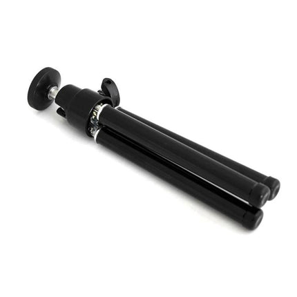 Portable Aluminum Tripod Mount for Mobile Phones, Black – compact CNC aluminum tabletop tripod for steady phone photography and vlogging