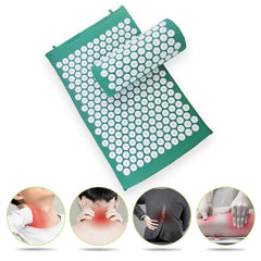 Eco-Friendly TPE and Sponge Acupuncture Massage Set with Yoga Mat and Pillow for Pain Relief