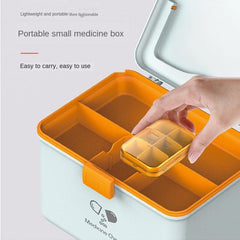 Jinlongxing 9659 Mini boîte de rangement portable en plastique pour médicaments