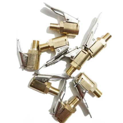 Reliable Connector for Easy Tire Inflation During Travels — brass clip-on hose connector for roadside and travel tire inflation