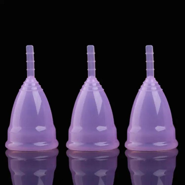 Menstrual Cup 3 Pack Reusable Silicone For Everyday Use