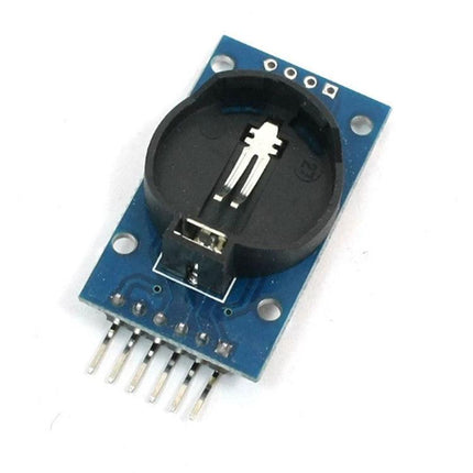 Real-Time Clock Module for Electronic Projects and Devices DS3231 board with coin cell holder and header pins