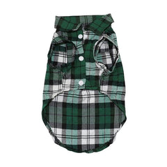 Trendy Summer Plaid Shirts for Small Dogs and Cats - Lightweight Cotton Fashion Wear