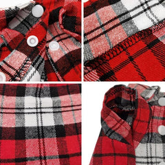 Trendy Summer Plaid Shirts for Small Dogs and Cats - Lightweight Cotton Fashion Wear