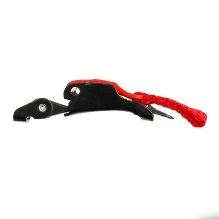 Tirol Helmet Chin Strap Quick Release Buckle for Motorbike lightweight black plastic sew-on replacement with red pull tab