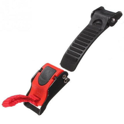 Tirol Helmet Chin Strap Quick Release Buckle for Motorbike lightweight red-black sew-on replacement buckle for half-helmet, durable plastic 31 g