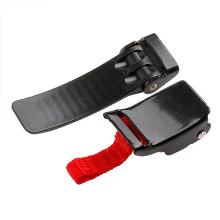 Tirol Helmet Chin Strap Quick Release Buckle for Motorbike lightweight black quick-release sew-on plastic buckle with red pull tab