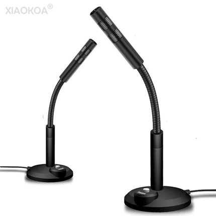 XIAOKOA Microphone For Daily Home Recording And Podcasting black USB gooseneck desktop mic for podcasting and virtual meetings