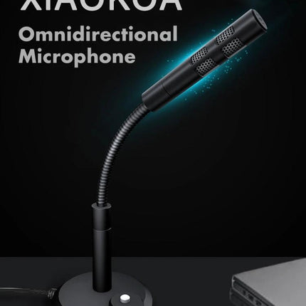 XIAOKOA Microphone For Daily Home Recording And Podcasting USB omnidirectional desktop mic with gooseneck stand for clear podcasting and meetings