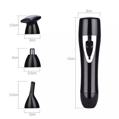 Compact 2-in-1 Electric Lady Shaver & Nose Hair Trimmer