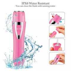 Compact 2-in-1 Electric Lady Shaver & Nose Hair Trimmer