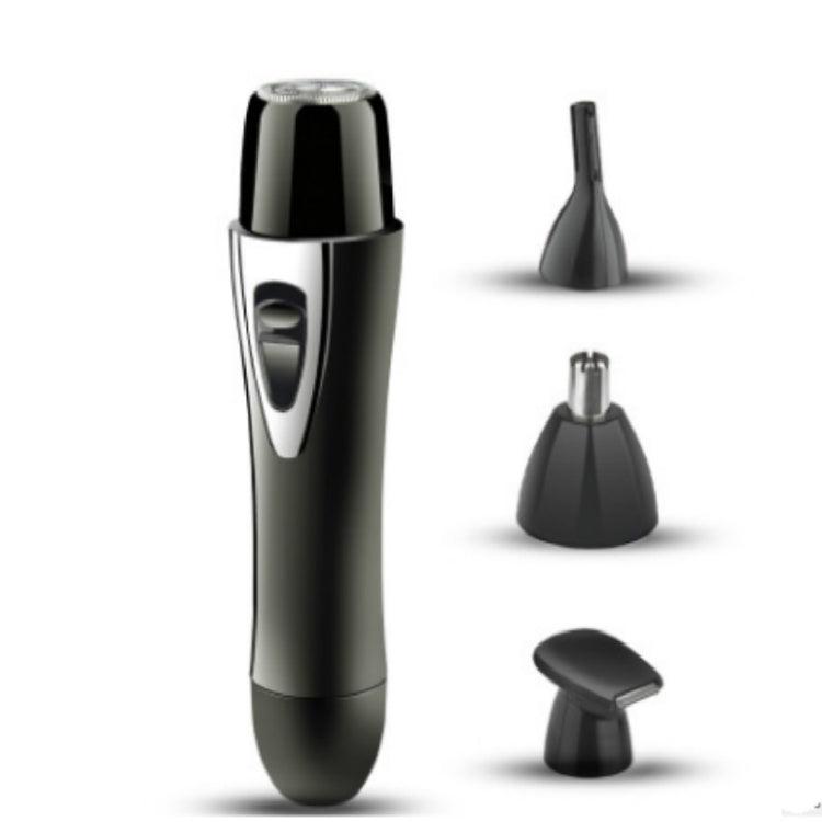 Compact 2-in-1 Electric Lady Shaver & Nose Hair Trimmer Black